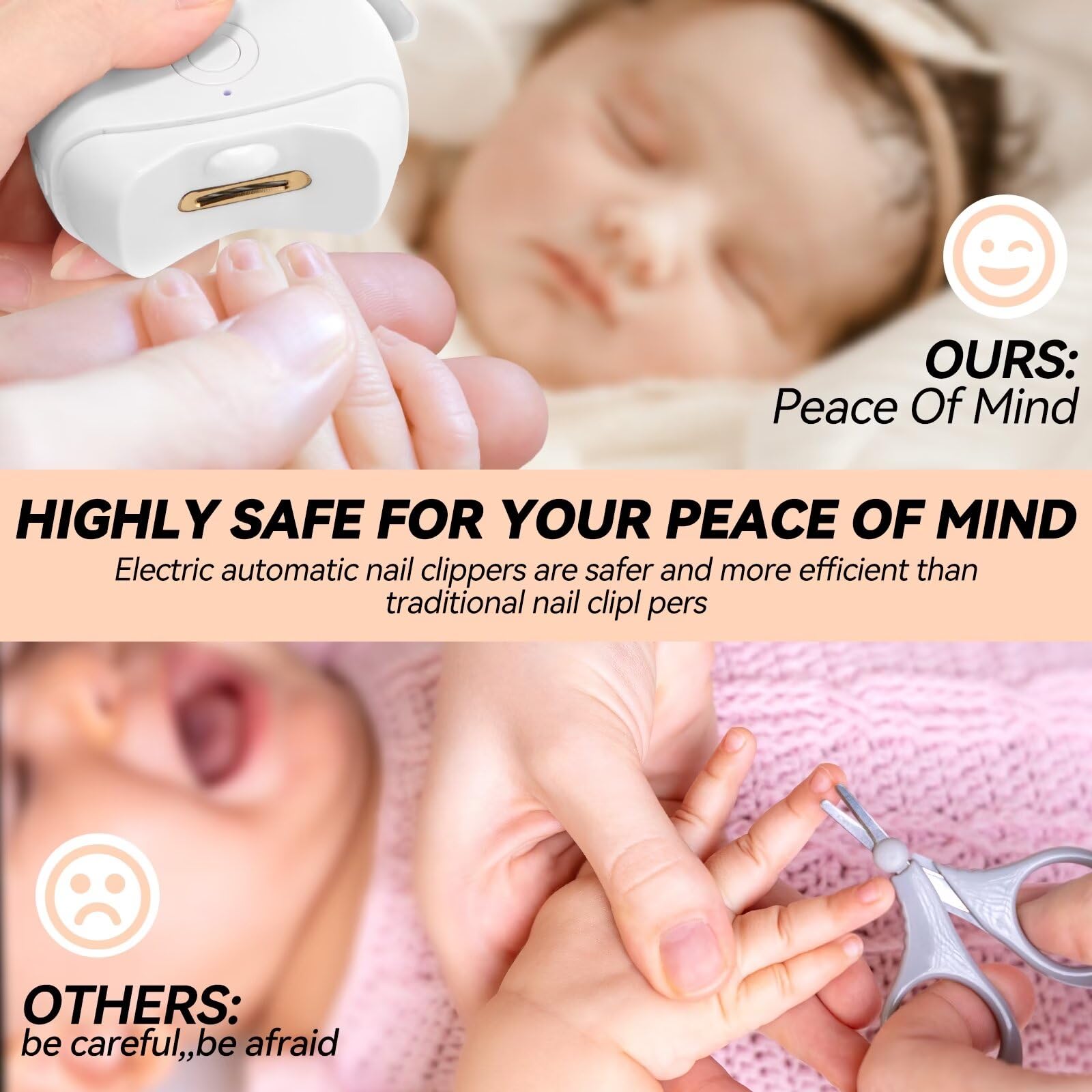 YANWEI quiet motor enables calm trimming for toddlers and seniors