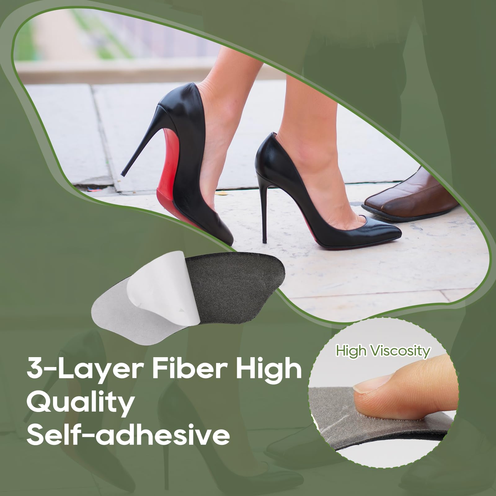 Yaogniy slim contoured heel inserts fit most footwear