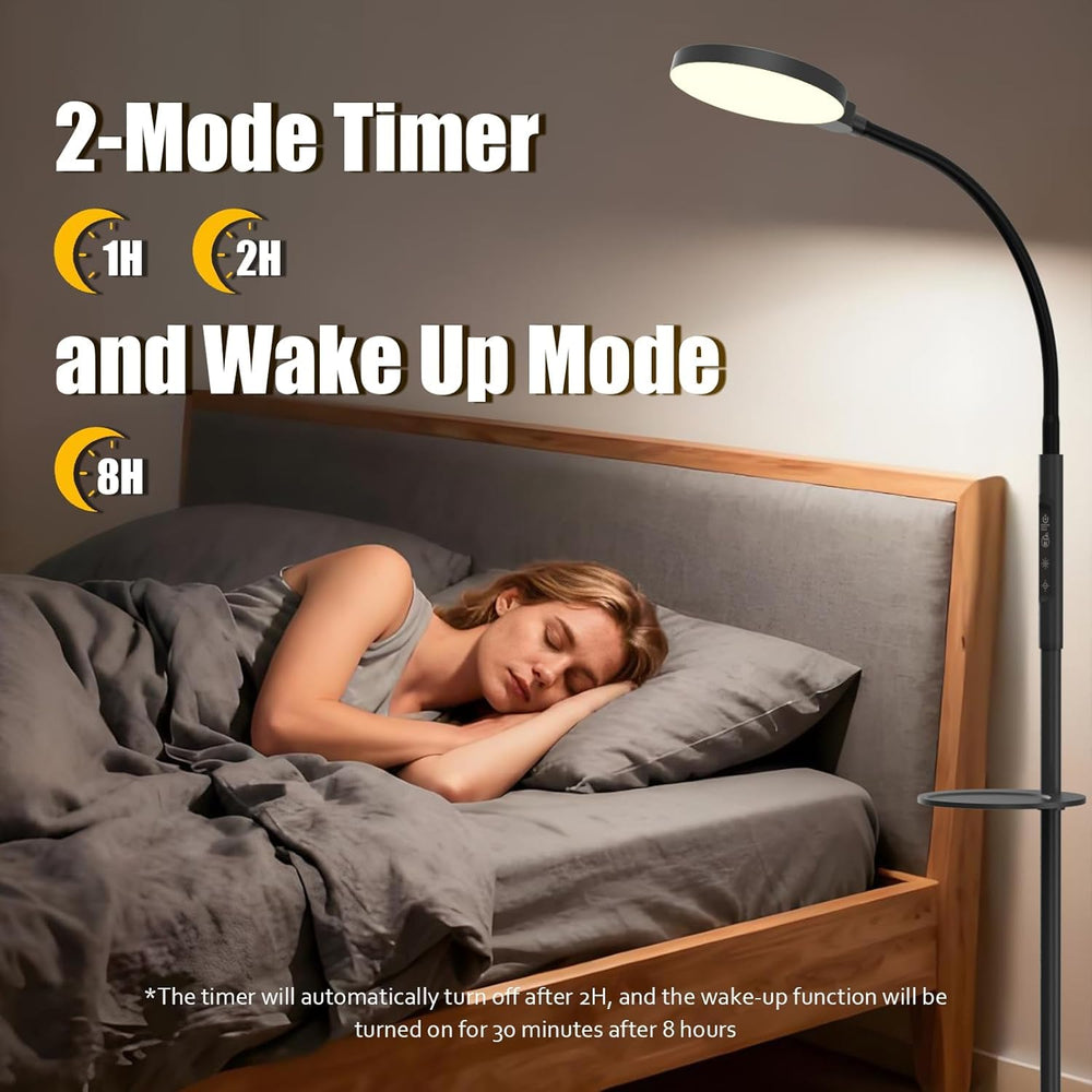 Yarah lamp with 360-degree gooseneck directing light precisely