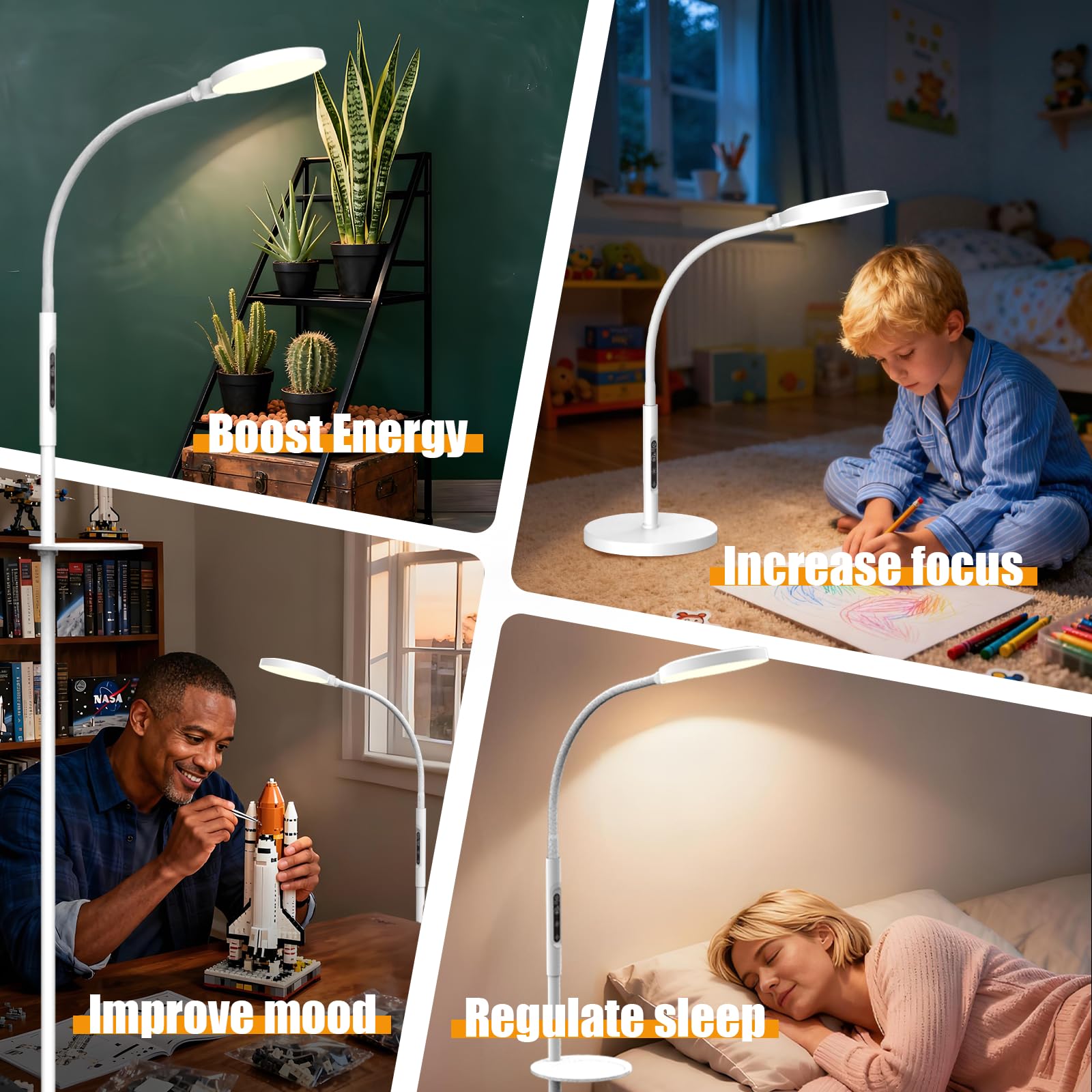 Yarah 11k lux lighting fits living rooms, bedrooms, and offices nicely.