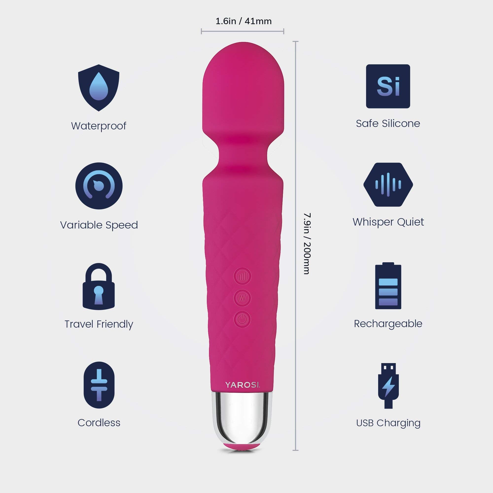 Yarosi Massage uses body-safe silicone skin for a comfortable touch.