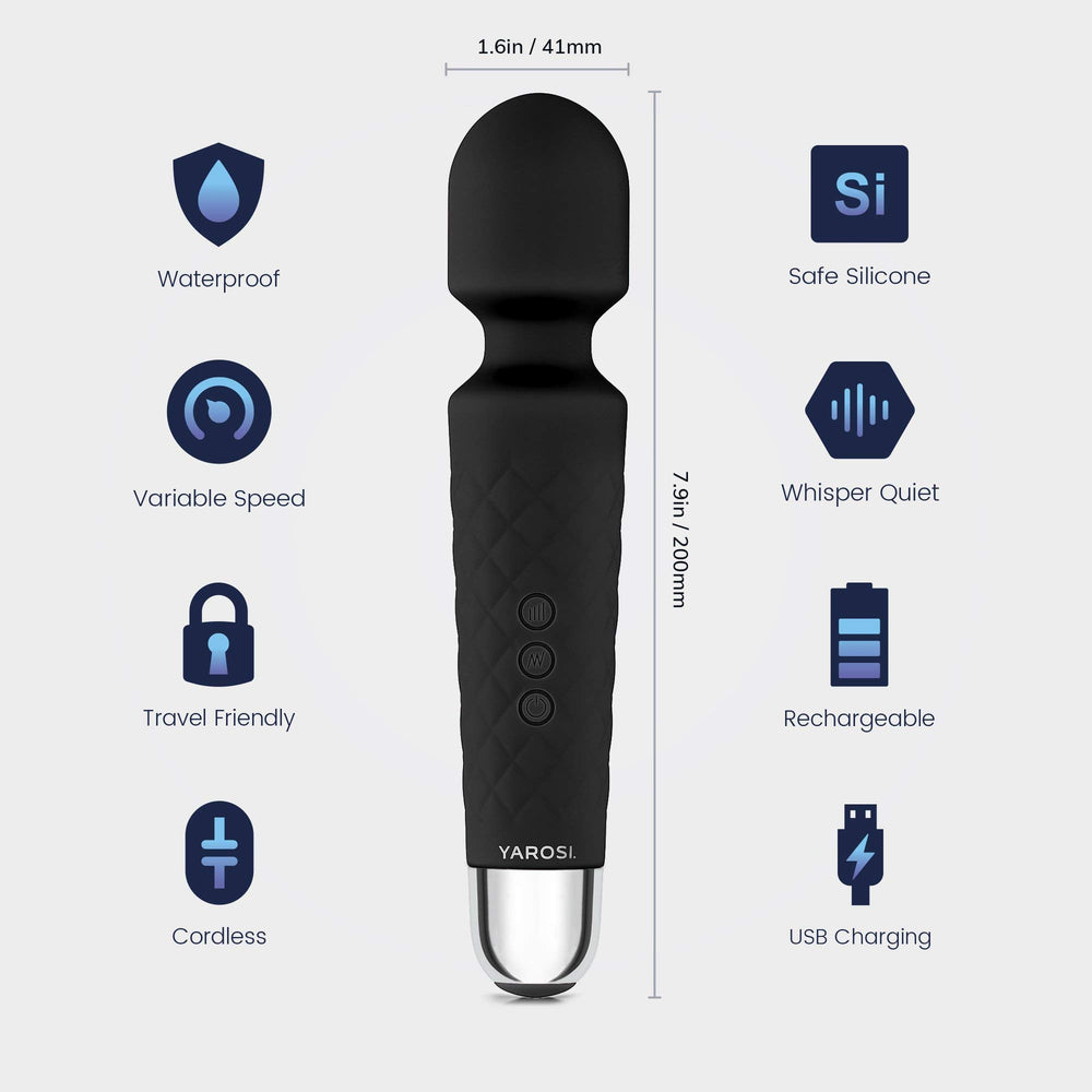 Yarosi massager offers 20 patterns for quiet, customizable sessions.