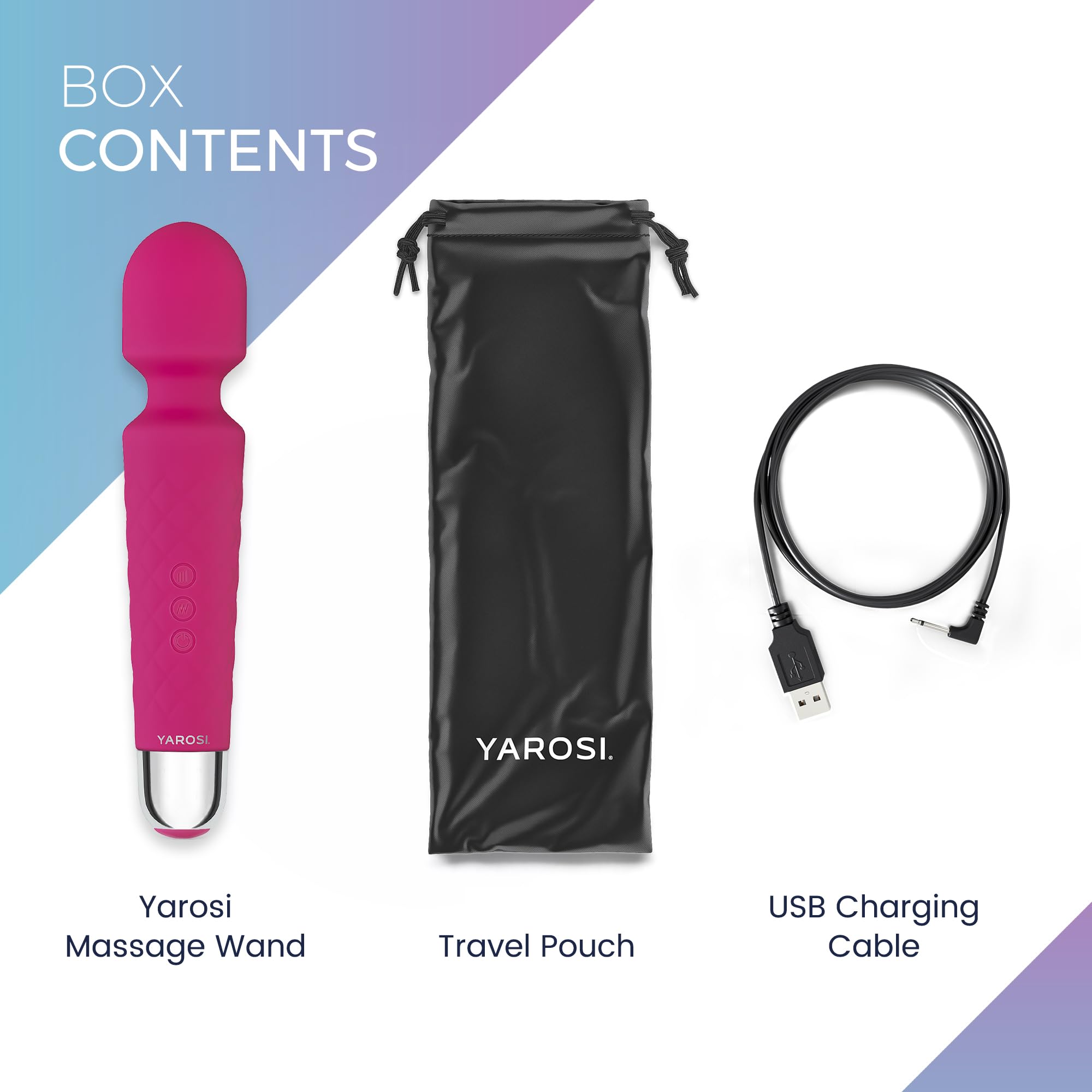 Yarosi Massage fits in a travel bag with a compact design.