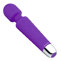 Yarosi vibrator wand massager front view shows powerful vibration for targeted relief.