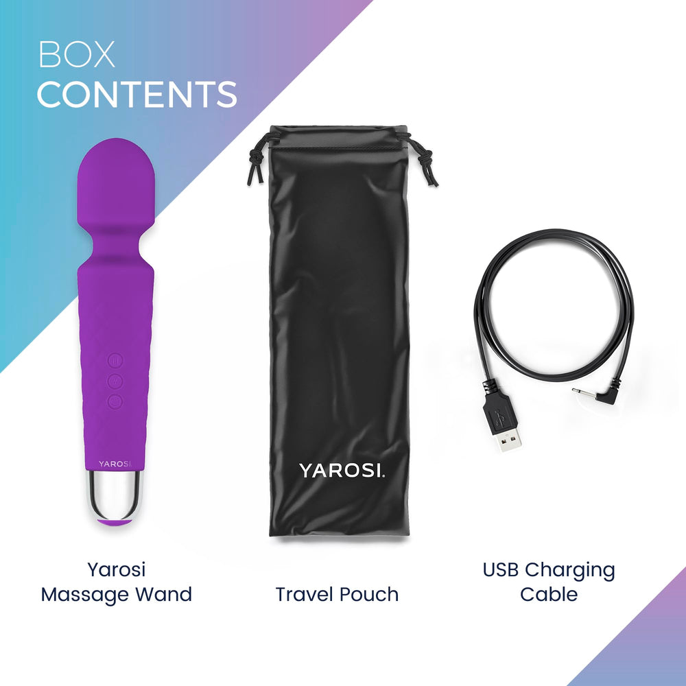 Yarosi wand massager travel case ready for compact packing.