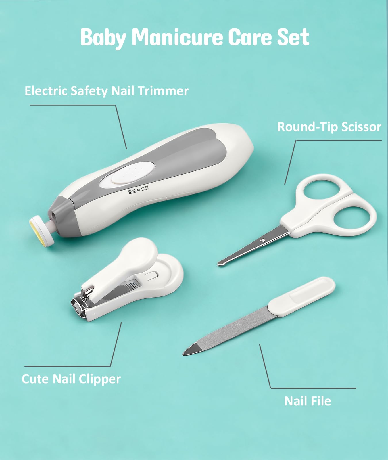 YASEW electric nail trimmer for gentle newborn nail care