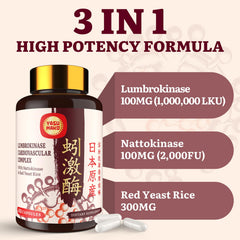 Yasumako red yeast rice label emphasizes 300 mg in the blend