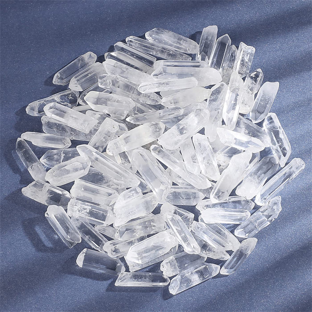 YATOJUZI raw quartz crystal point highlighting natural texture for balance.