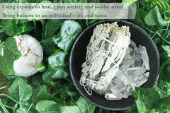 YATOJUZI polished quartz crystal point for home decor and ambience.