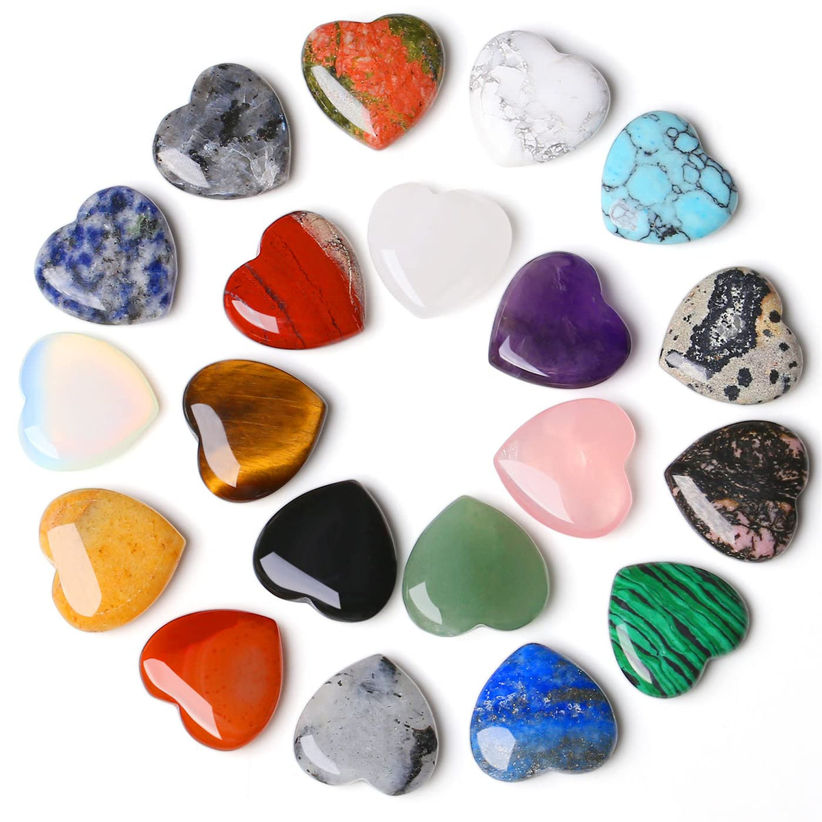 YATOJUZI Rose Quartz heart crystal for calming rituals and decorative display.