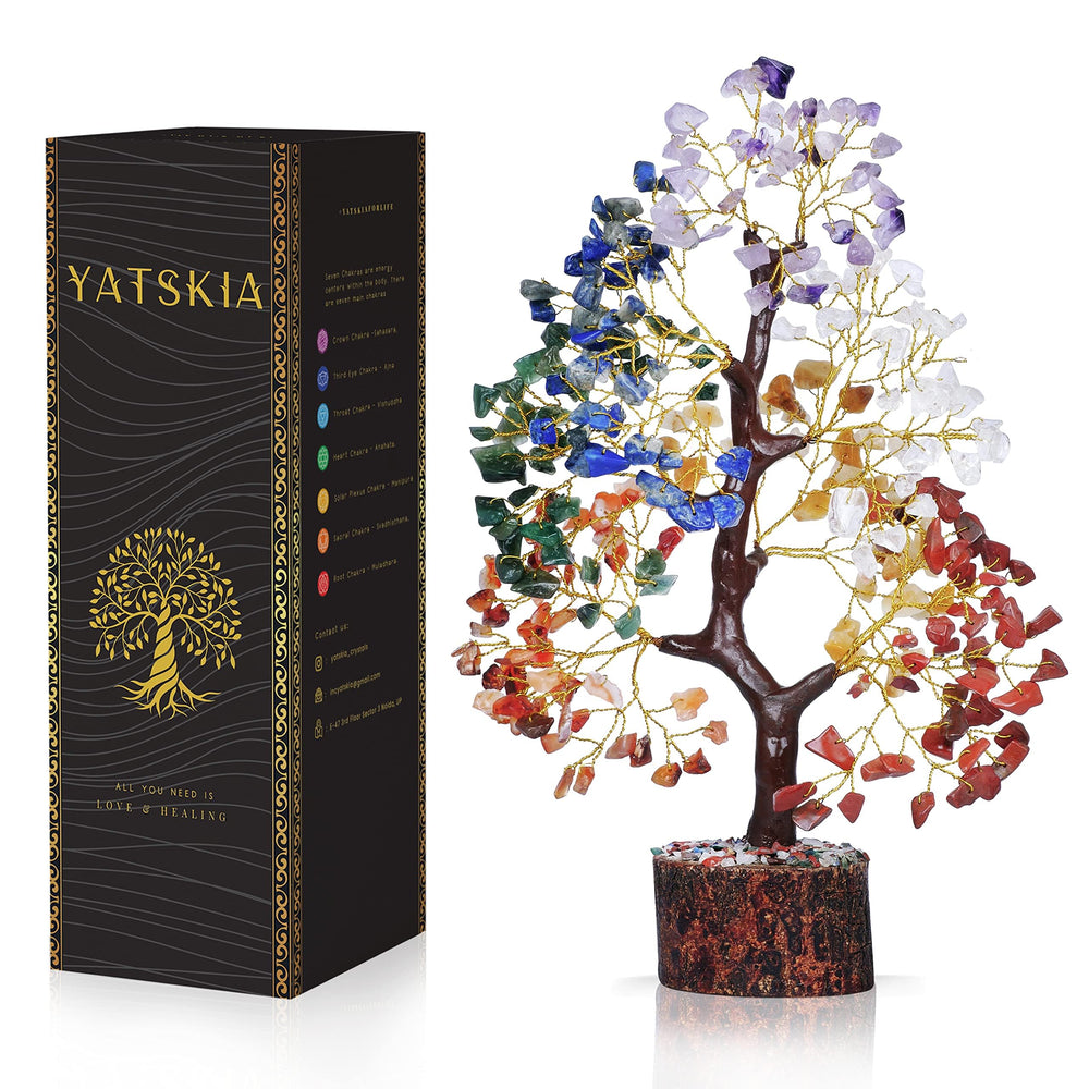 YATSKIA seven chakra tree base for calm, balanced room energy.