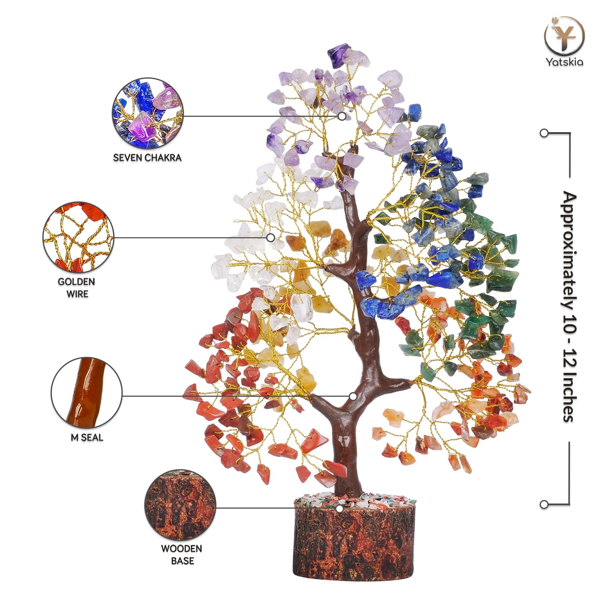 YATSKIA crystal tree office decor scene to inspire focused work.