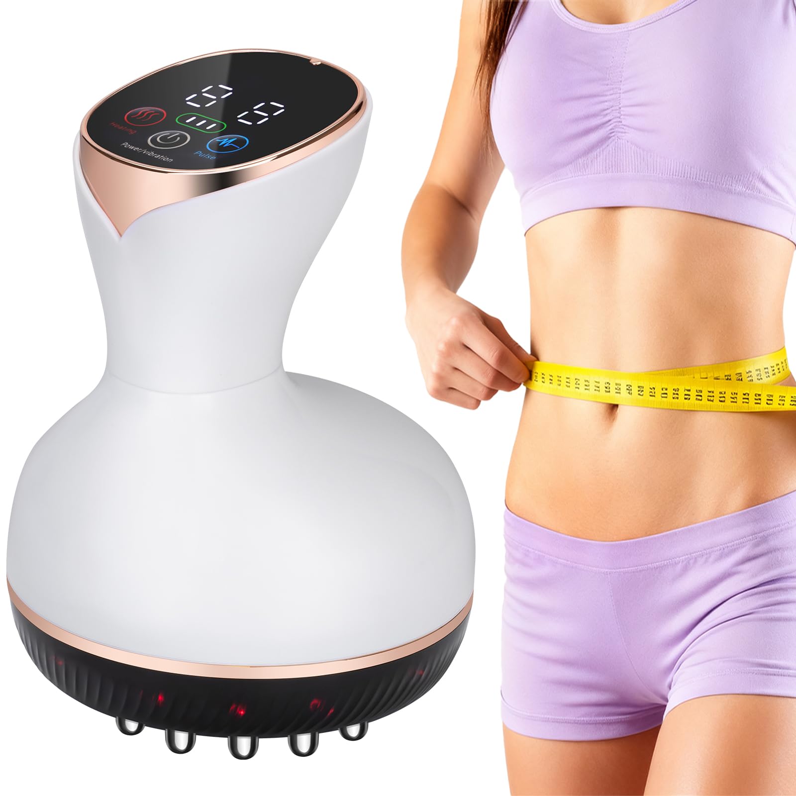 Yaumany lymphatic drainage massager handheld for improved lymph flow and body shaping potential.