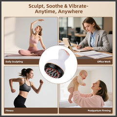 Yaumany red-light therapy panel demonstrates gentle penetration for comfort during body treatments.