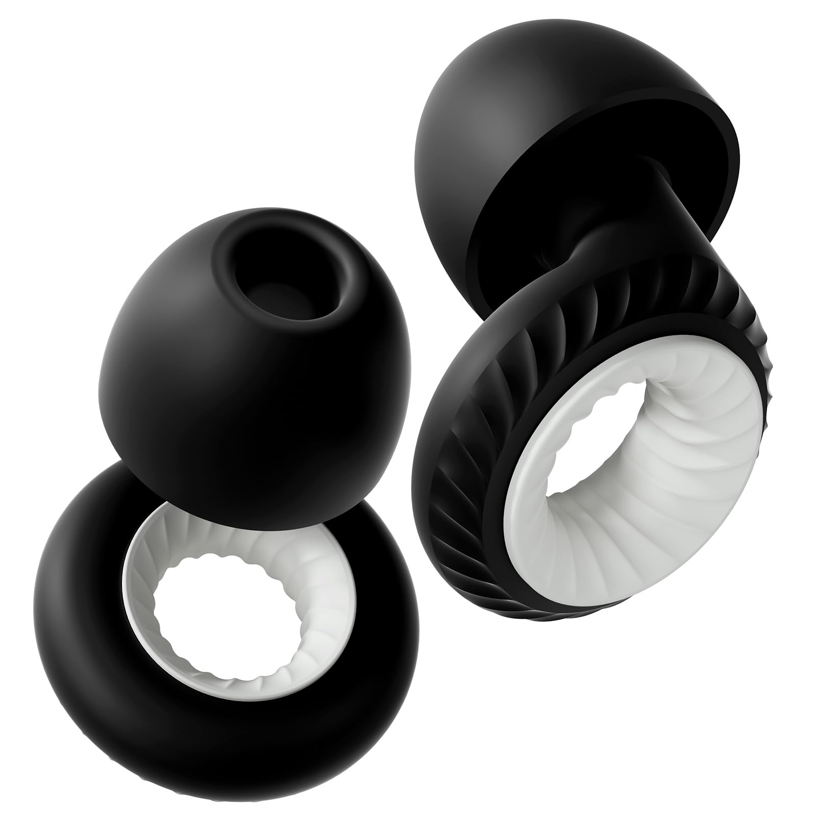 Yawsoy concert ear plugs with outer ring engraving for stylish, comfortable hearing protection at live events.