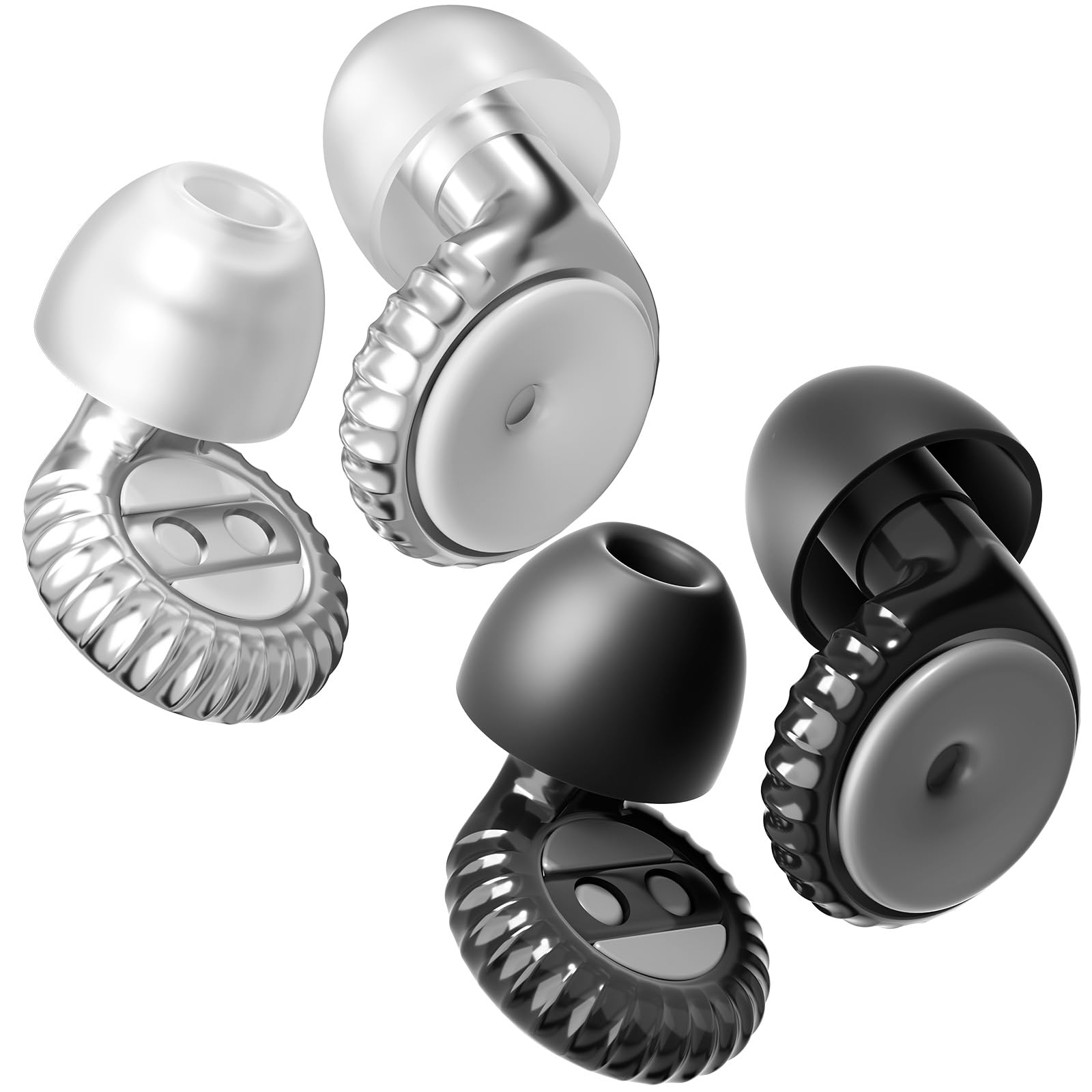 Yawsoy concert ear plugs with two pairs of silicone tips for reusable listening comfort