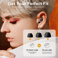 Yawsoy ear plugs with engraved outer ring and ergonomic round shape.