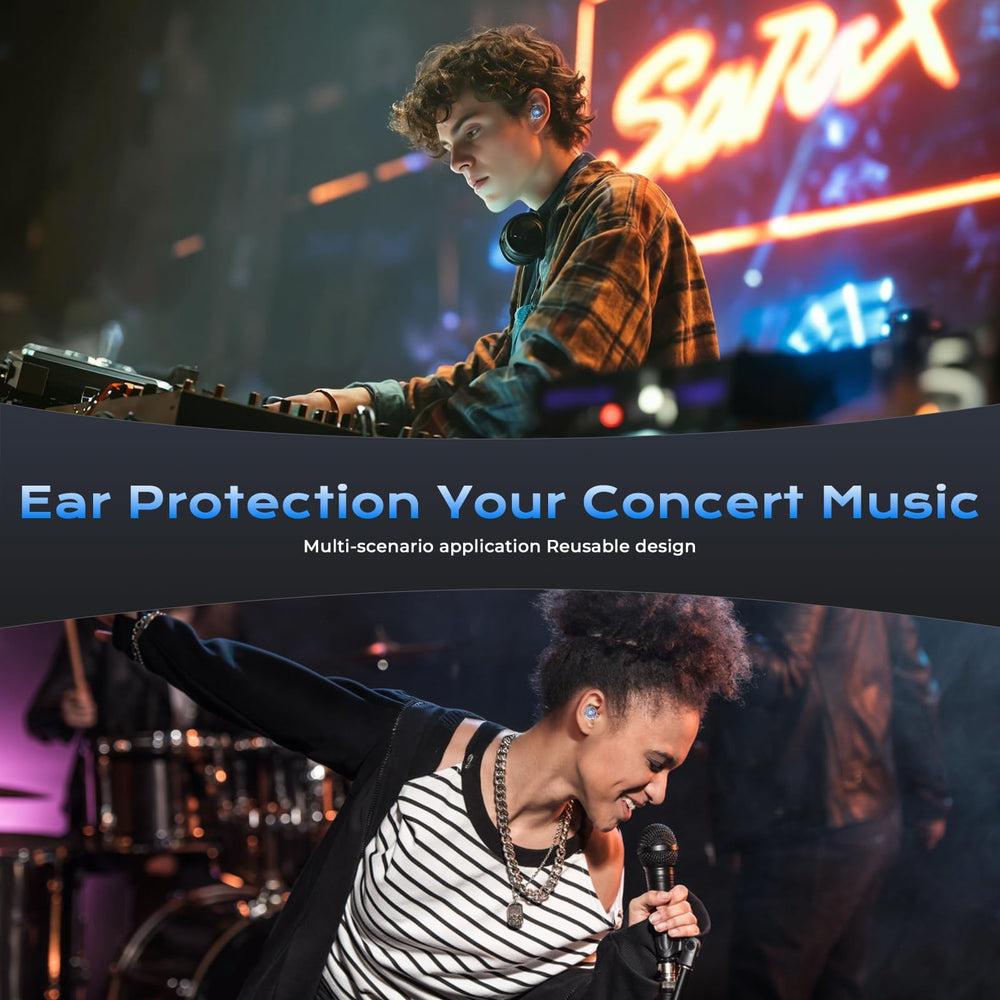 Yawsoy ear plugs in use at a live show enable comfortable listening.