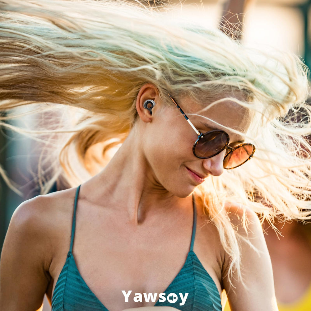 Yawsoy ear plugs ideal for festivals to minimize distraction and stay focused.
