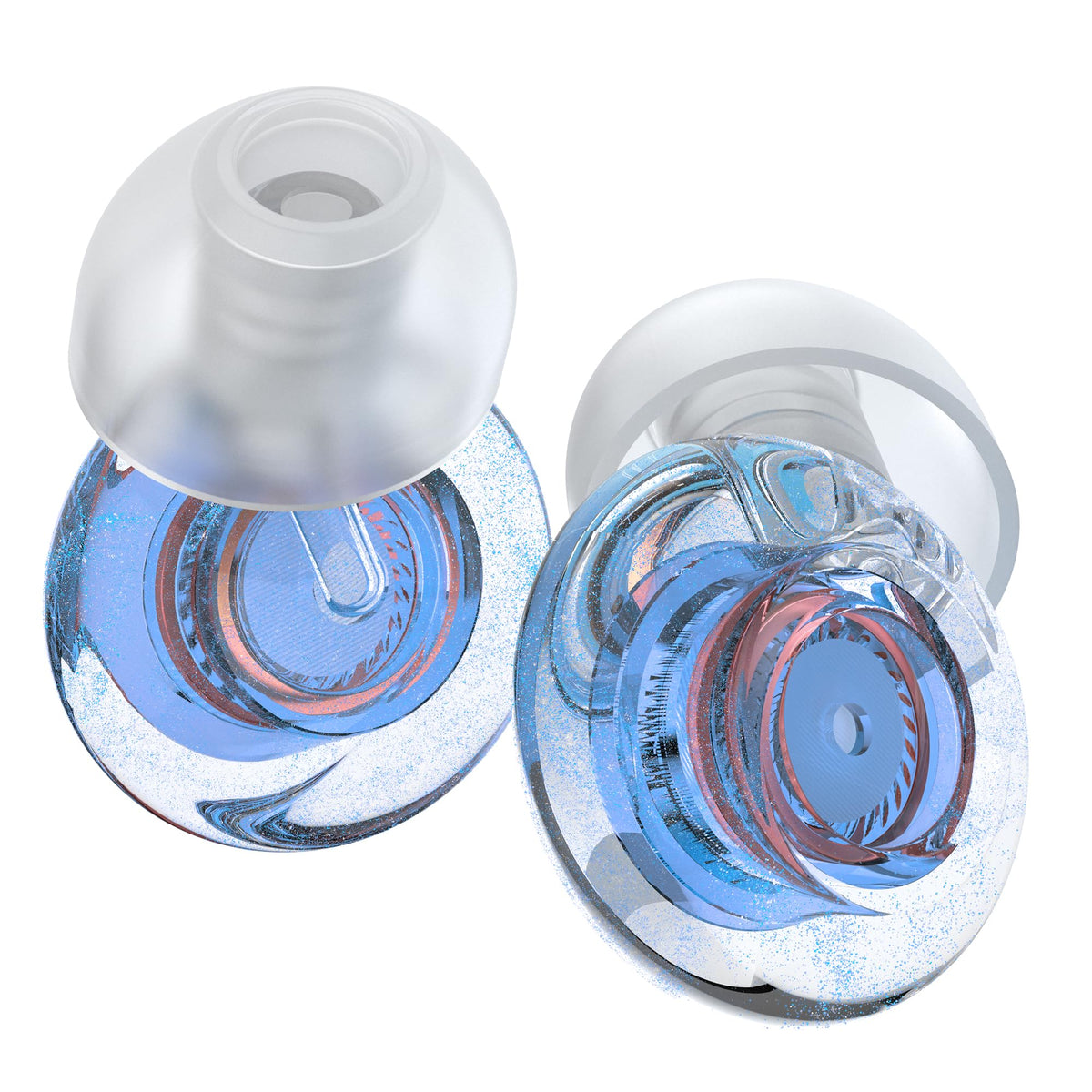 Yawsoy high fidelity ear plugs for concerts in blue with 18-25 dB reduction