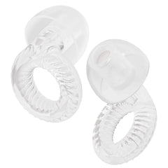 Yawsoy reusable ear plugs with mesh-filter close-up for clearer conversations.