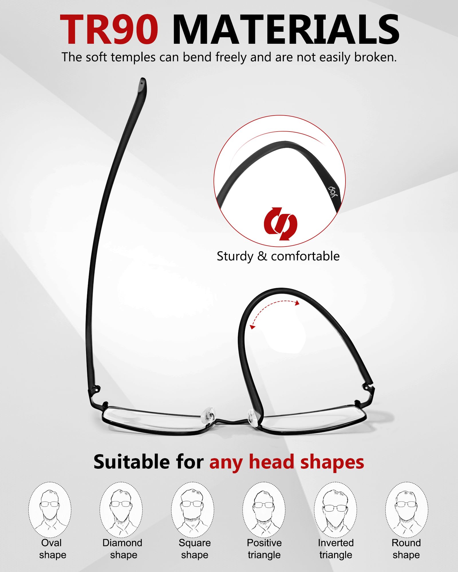YayGlasz 3-pack reading glasses blue light protection for screens
