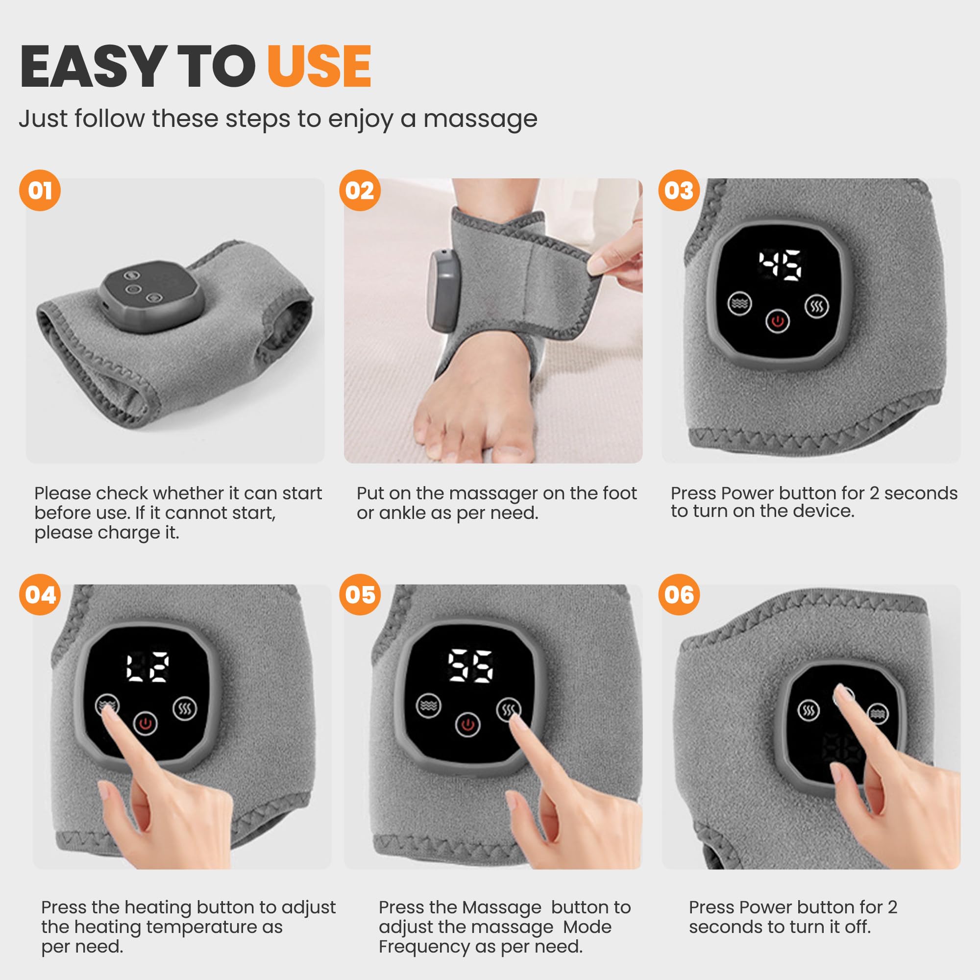 YAZHI Foot Massager Wrap compact storage view emphasizes portability and easy packing.