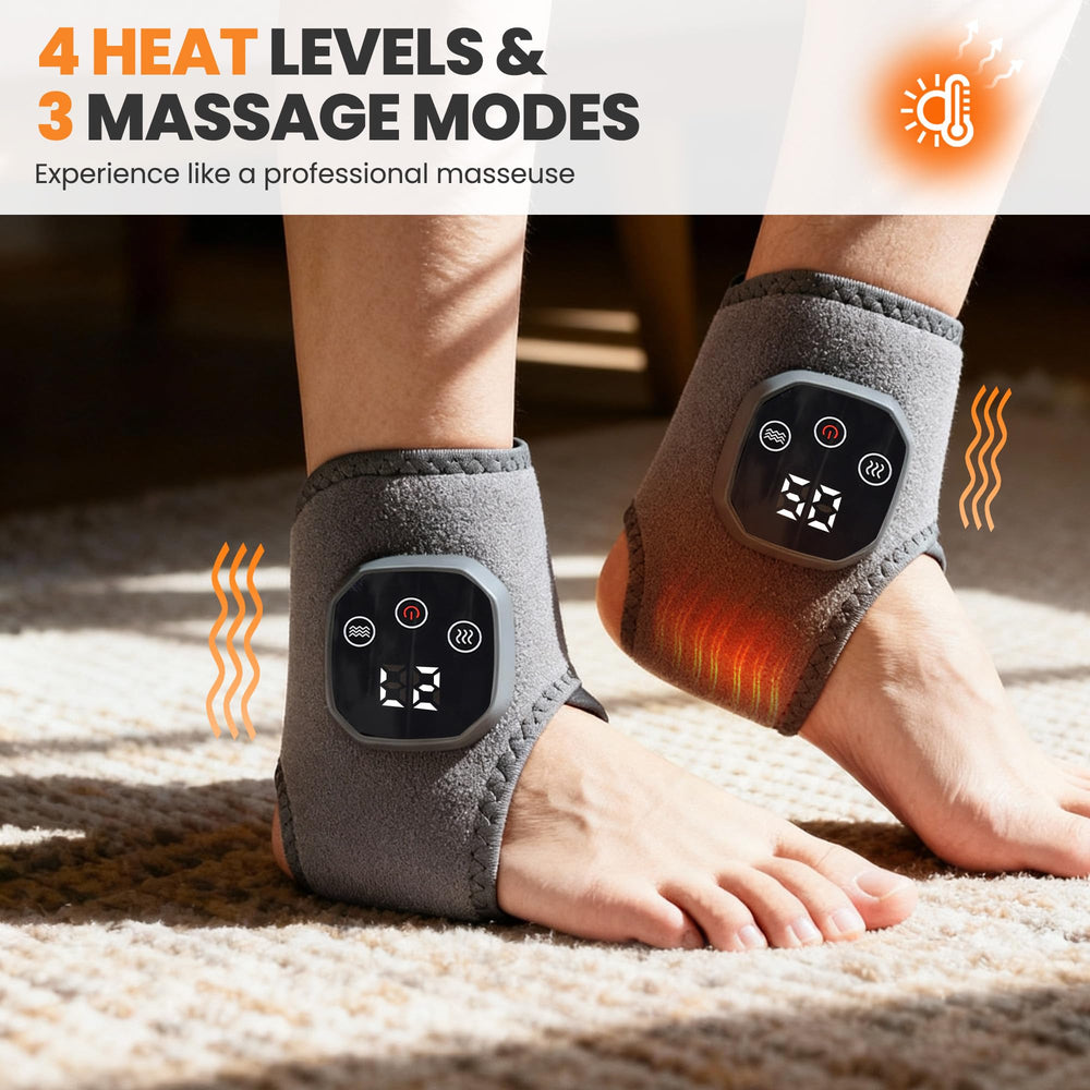 YAZHI Foot Massager Wrap heat indicator highlights adjustable warmth for personalized comfort.