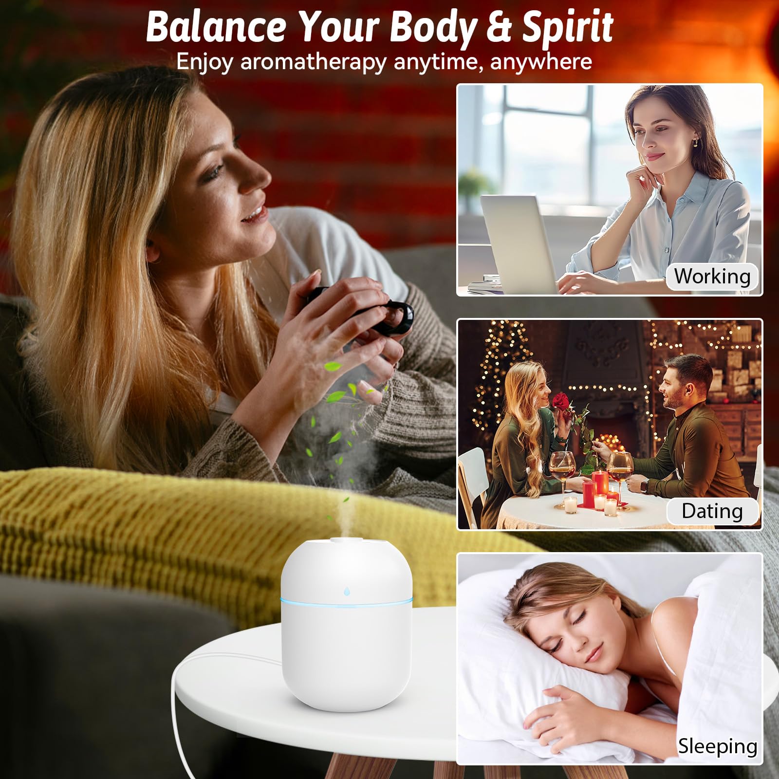 YDHZ diffuser auto-off protects when water runs low