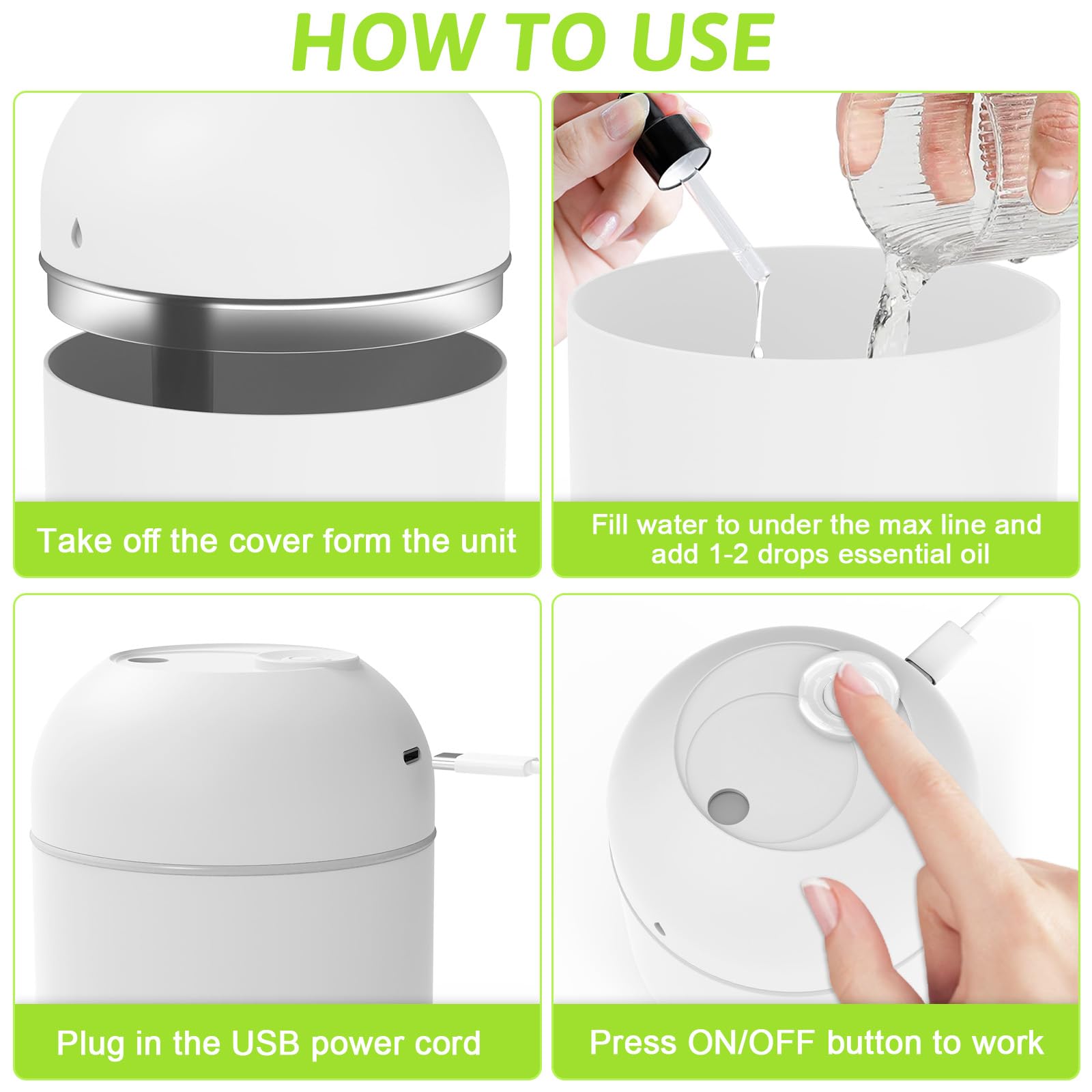 YDHZ easy-clean diffuser tank with wide opening for quick maintenance