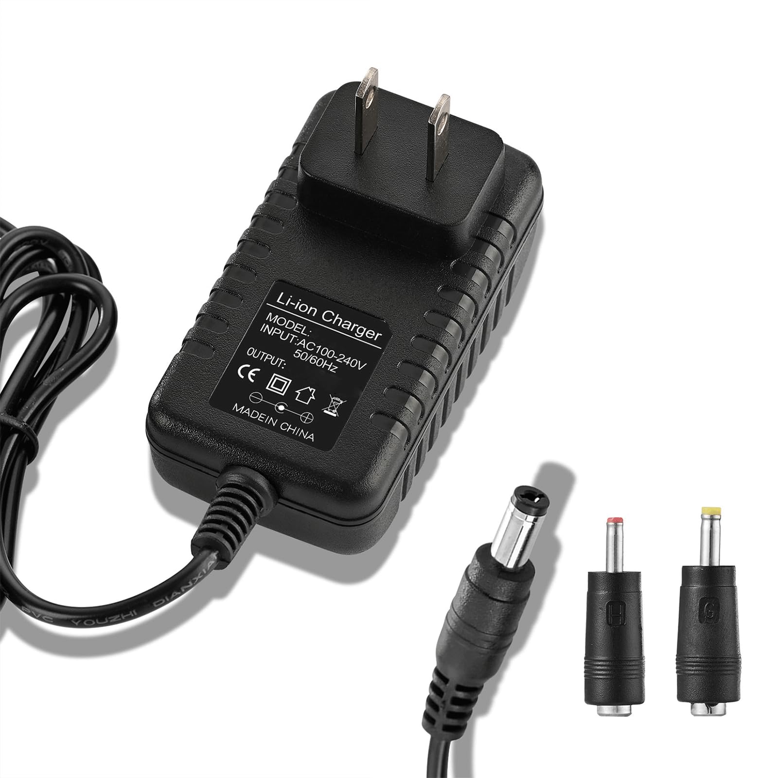 ydrant Sharper Image 27V charger front view for safe massage gun charging