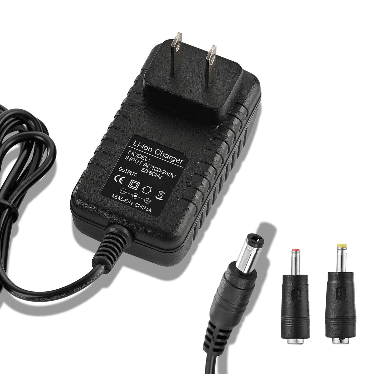 ydrant Sharper Image 27V charger front view for safe massage gun charging