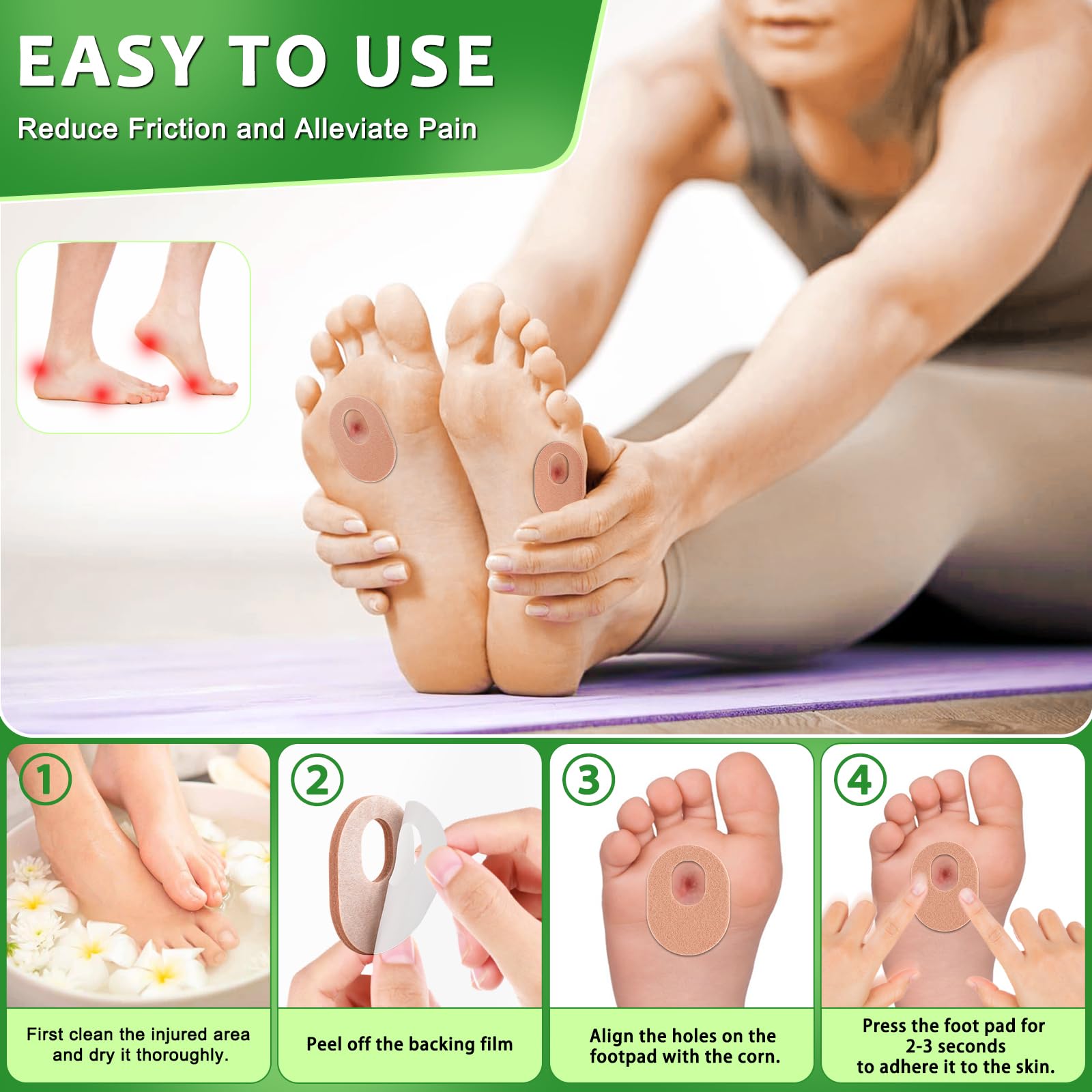 YDSIII feather-light pads move with your foot for comfortable wear in any shoe