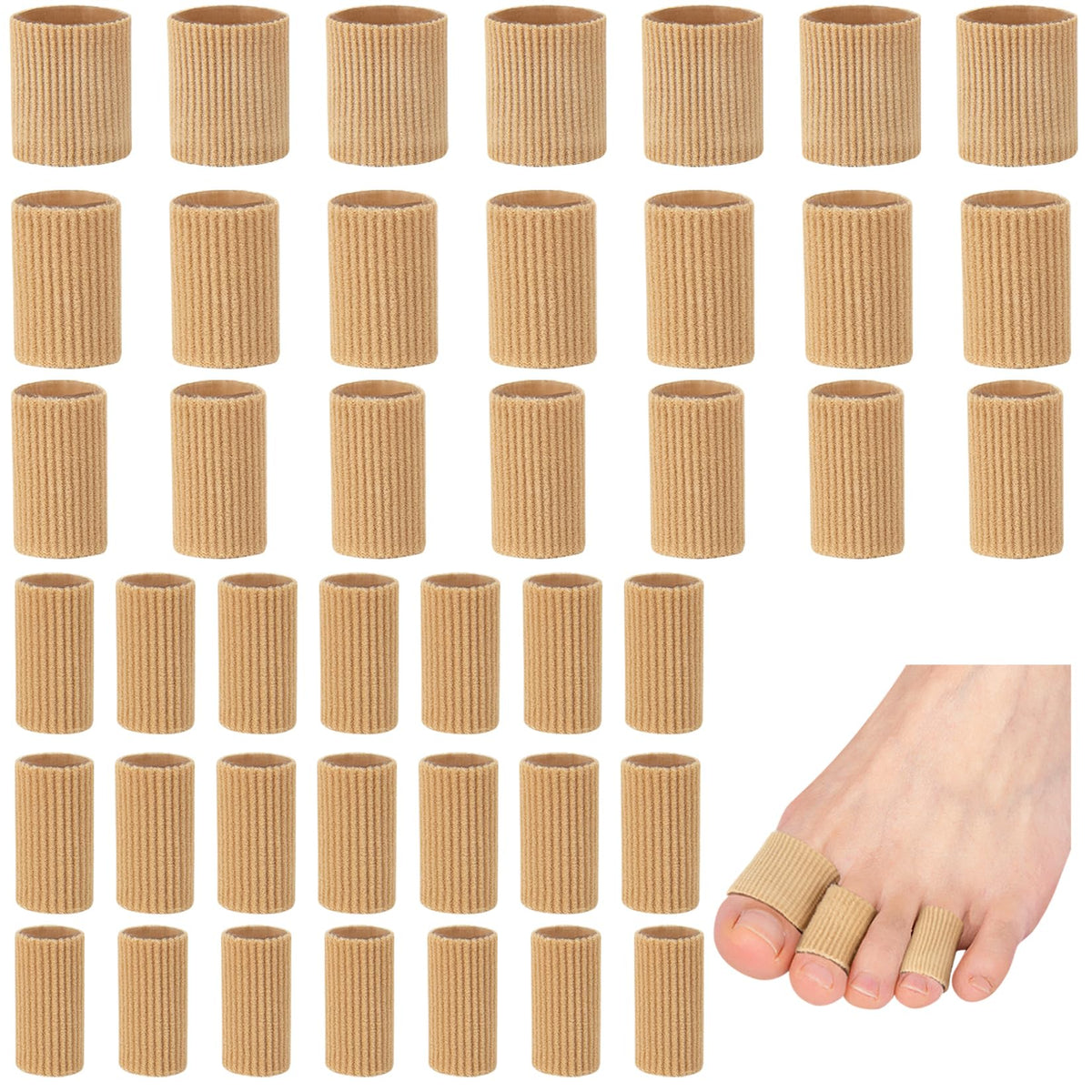 Protector de dedo YEAJOIN con gel suave para comodidad al caminar.