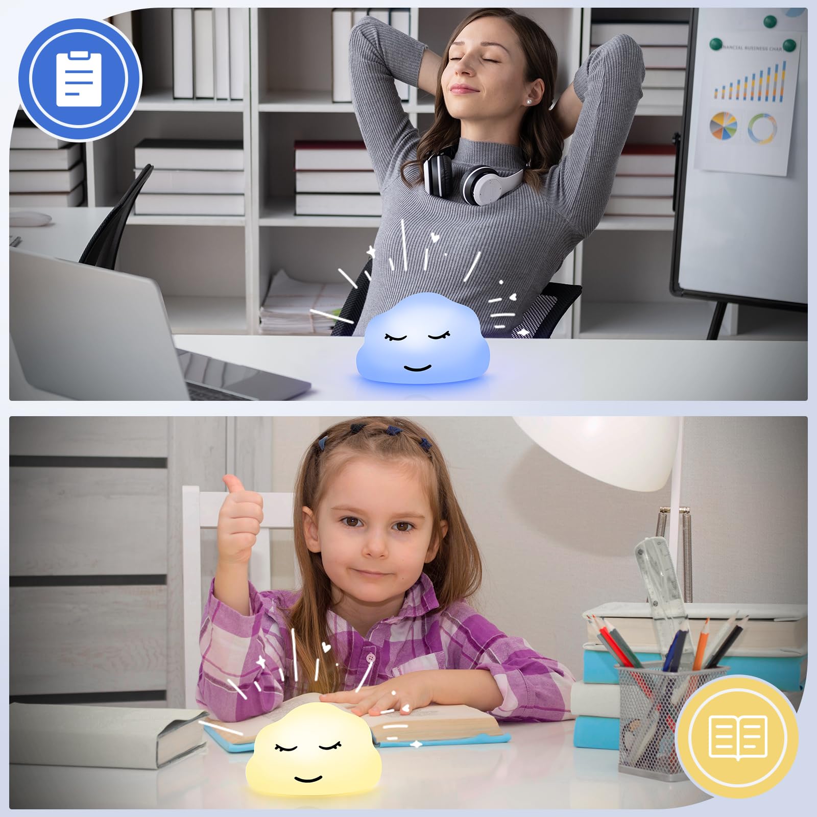 Yeebeny Breathing Lamp bedside-table glow supports easier bedtime.