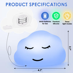 Yeebeny Breathing Lamp silicone shell offers soft touch for modern decor.
