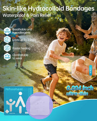yehooheal skin-like bandage provides near-invisible wear for daily activities.