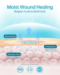 yehooheal waterproof seal keeps the patch in place during workouts.