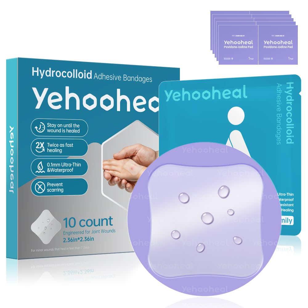 yehooheal hydrocolloid bandage petal-style offers discreet protection for minor wounds.