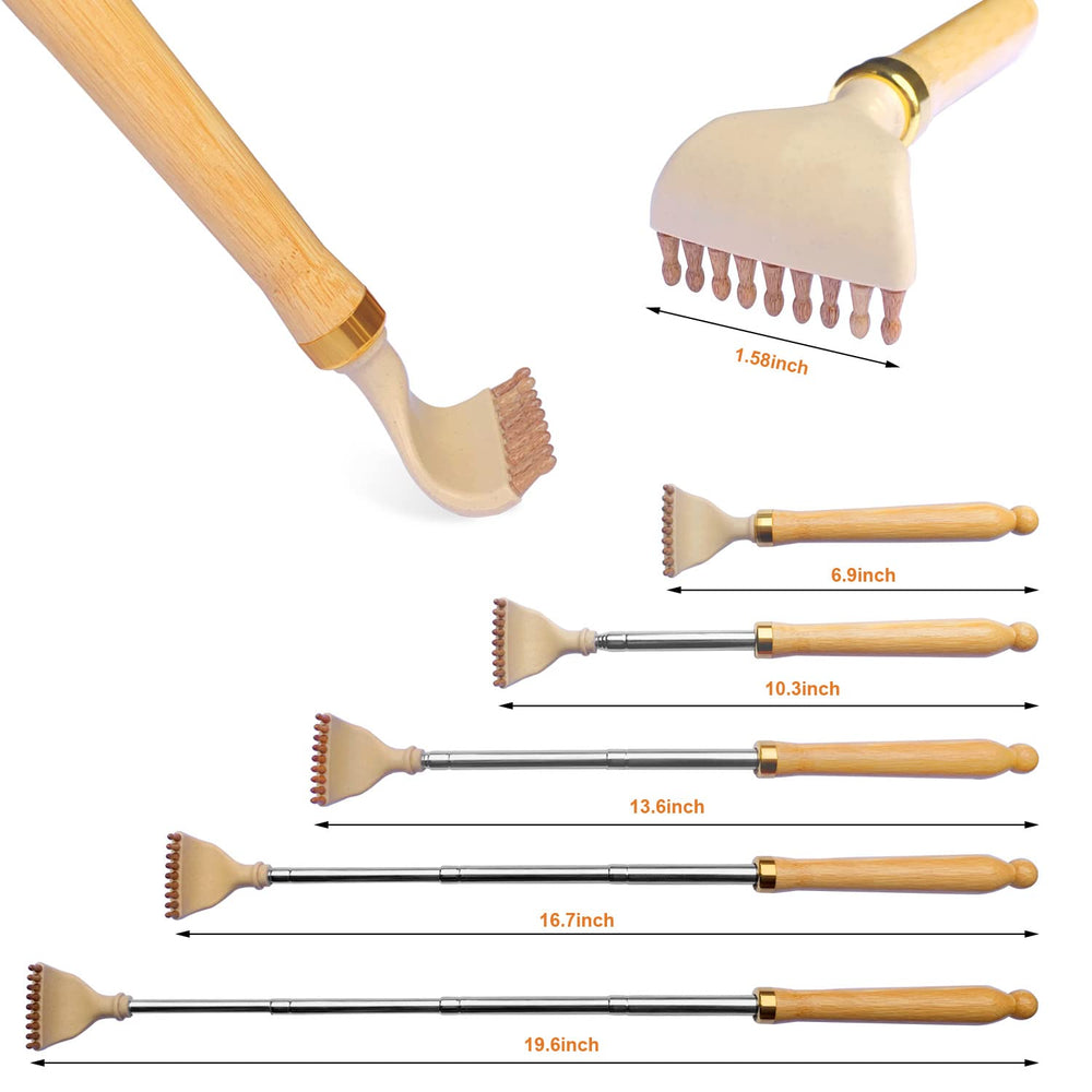 YEHORIN precision-polished wooden head offers gentle skin contact.