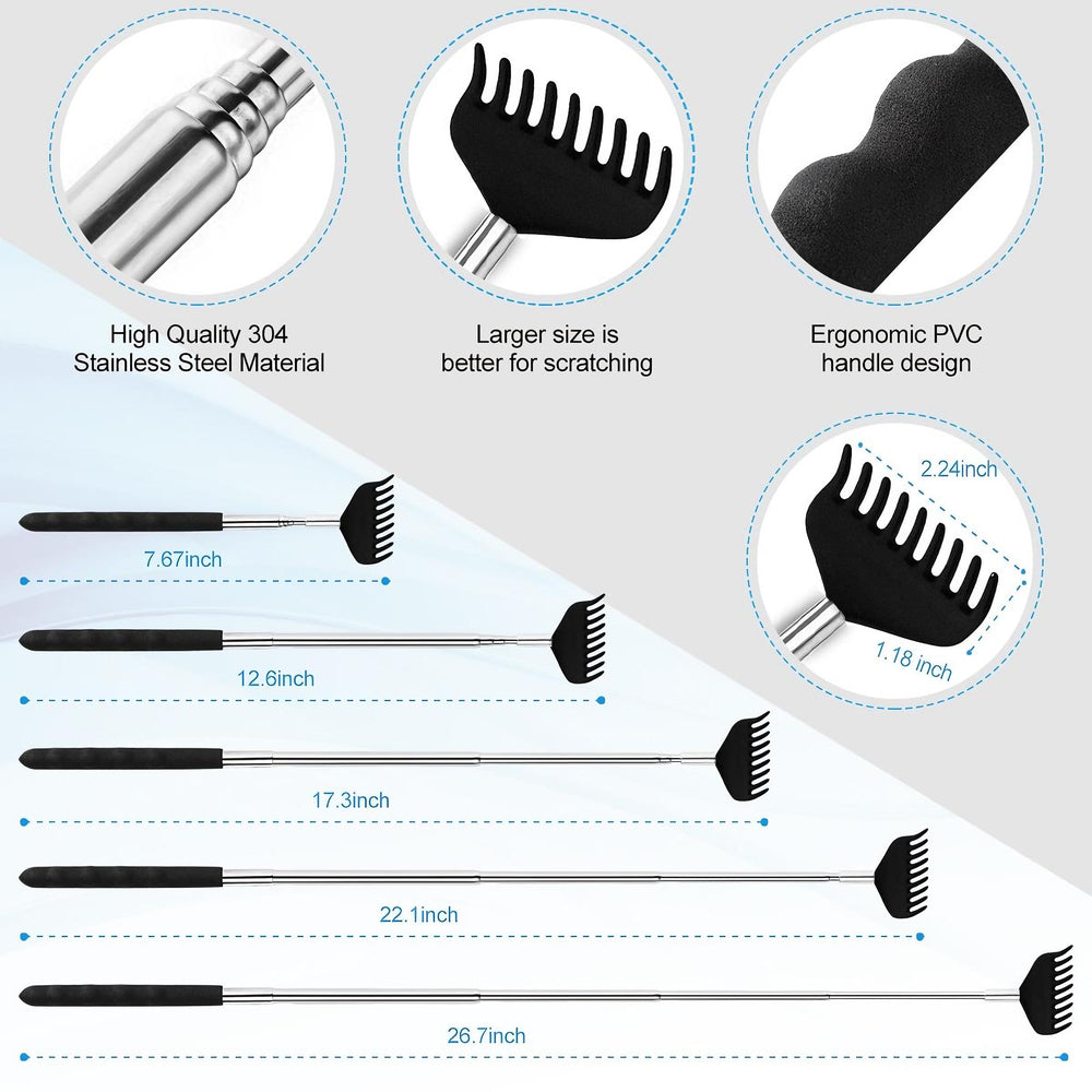 Ergonomic rubber handle provides a comfortable grip during use.