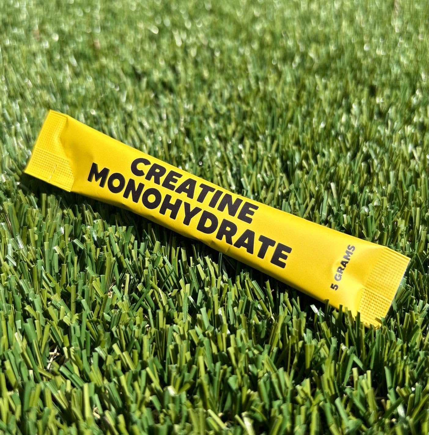 YELLOW BAG SUPPLEMENTS creatine stick packets stirred into yogurt or smoothie