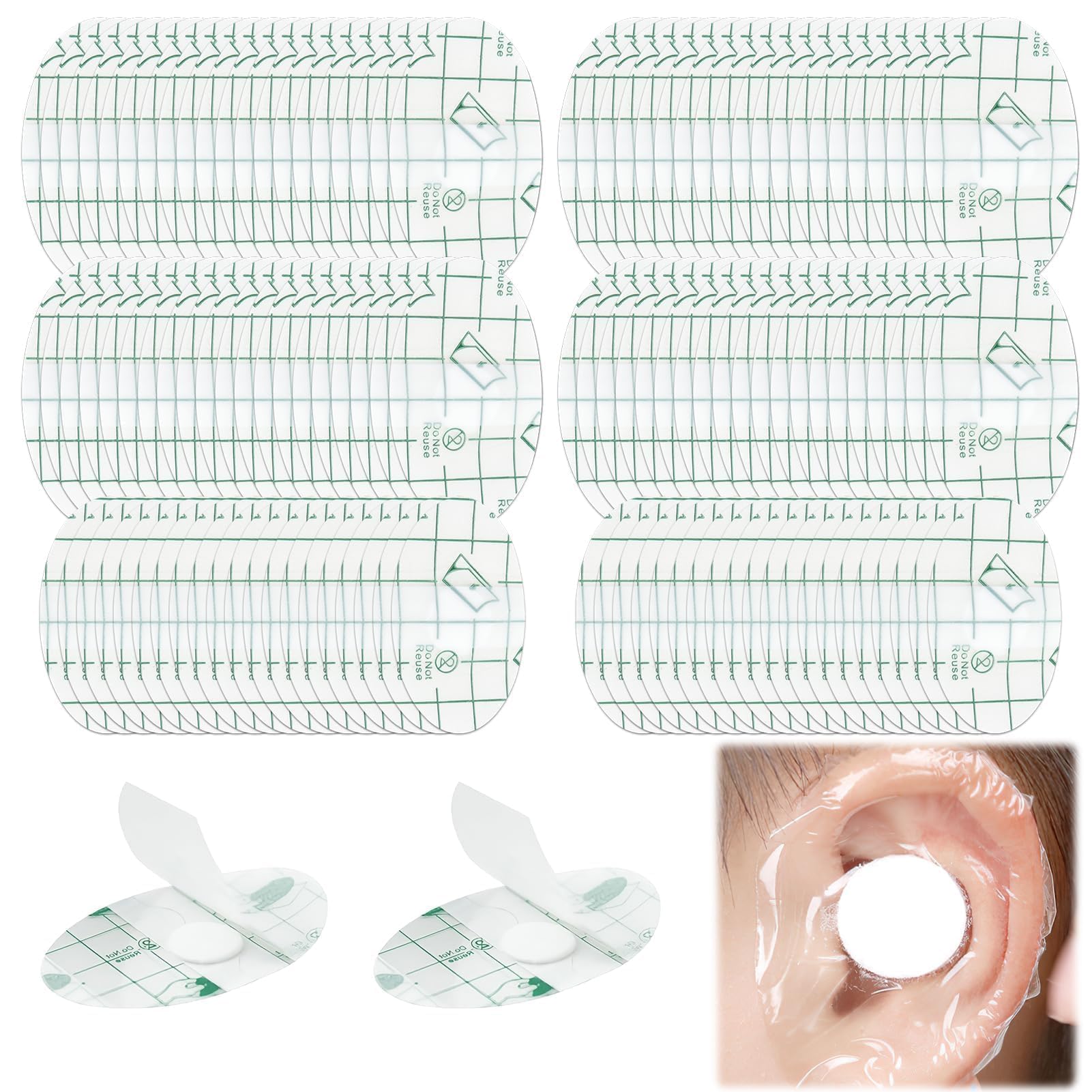 YENOVO waterproof ear stickers cover for swimming provides a dry seal