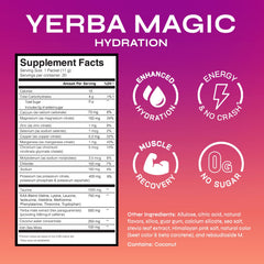 Yerba Magic Hydration Energy Tropical Punch stick pack close-up for portable hydration