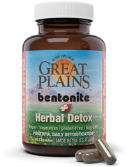 Yerba Prima Bentonite Capsules bottle, convenient detox option for daily use.