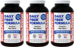 Yerba Prima Daily Fiber Formula powder in bottle supports regularity and digestive health.