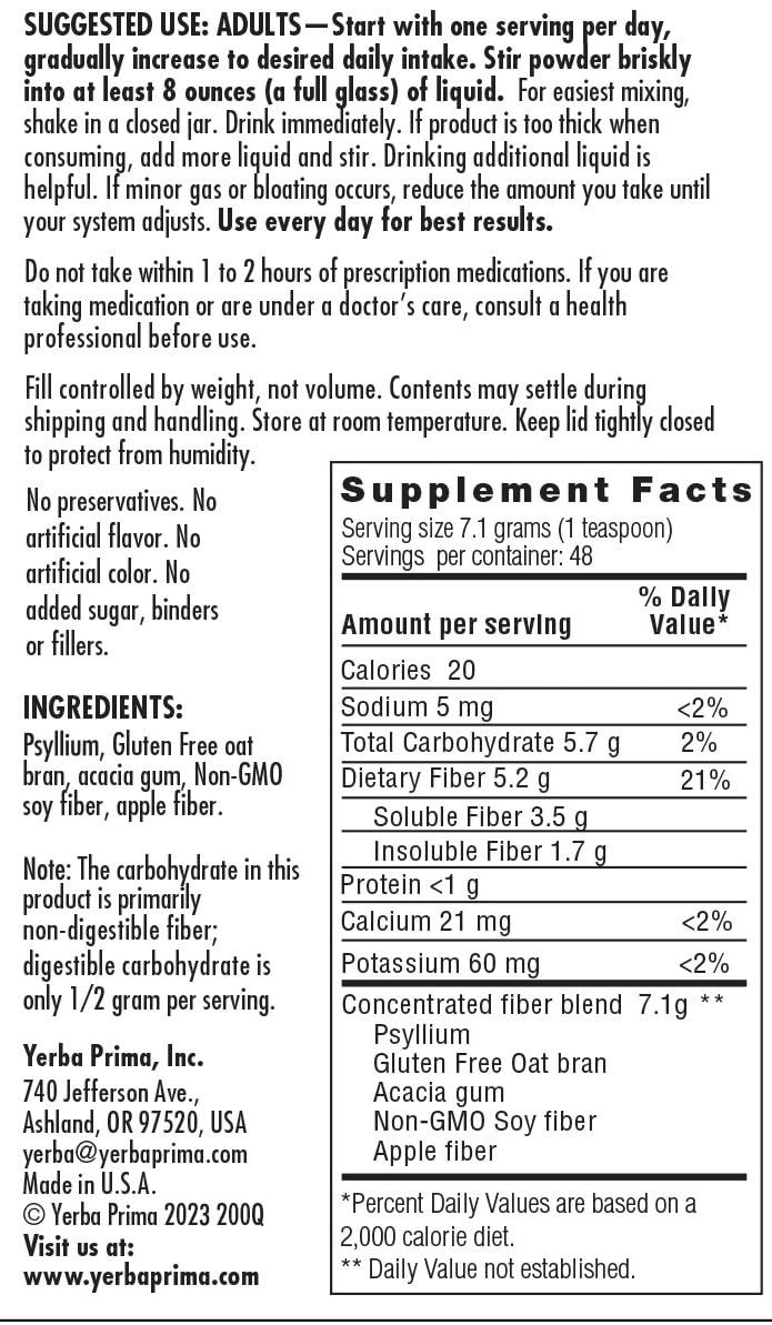 Ingredients card highlights vegan, non-GMO, gluten-free formulation.