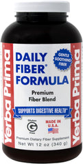 Yerba Prima Daily Fiber Formula powder packaging supports daily digestive health.