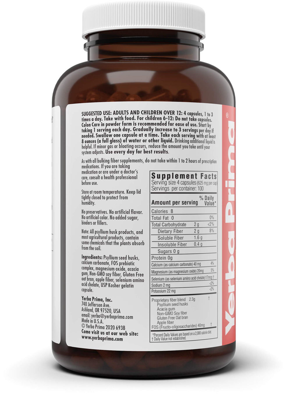 Yerba Prima digestive health visual suggests daily comfort.