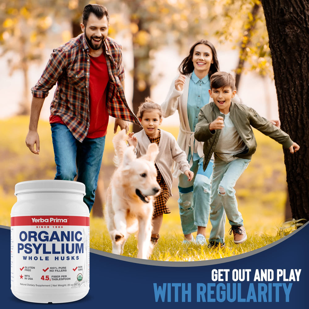 Yerba Prima psyllium husk mixing in liquid demonstrates easy integration into drinks